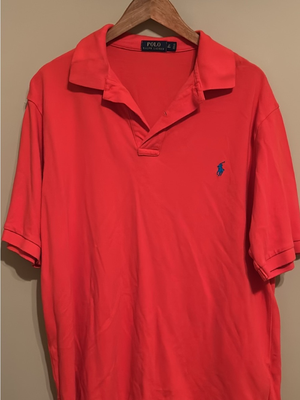 Polo by Ralph Lauren Red Short Sleeve Polo with Blue Pony